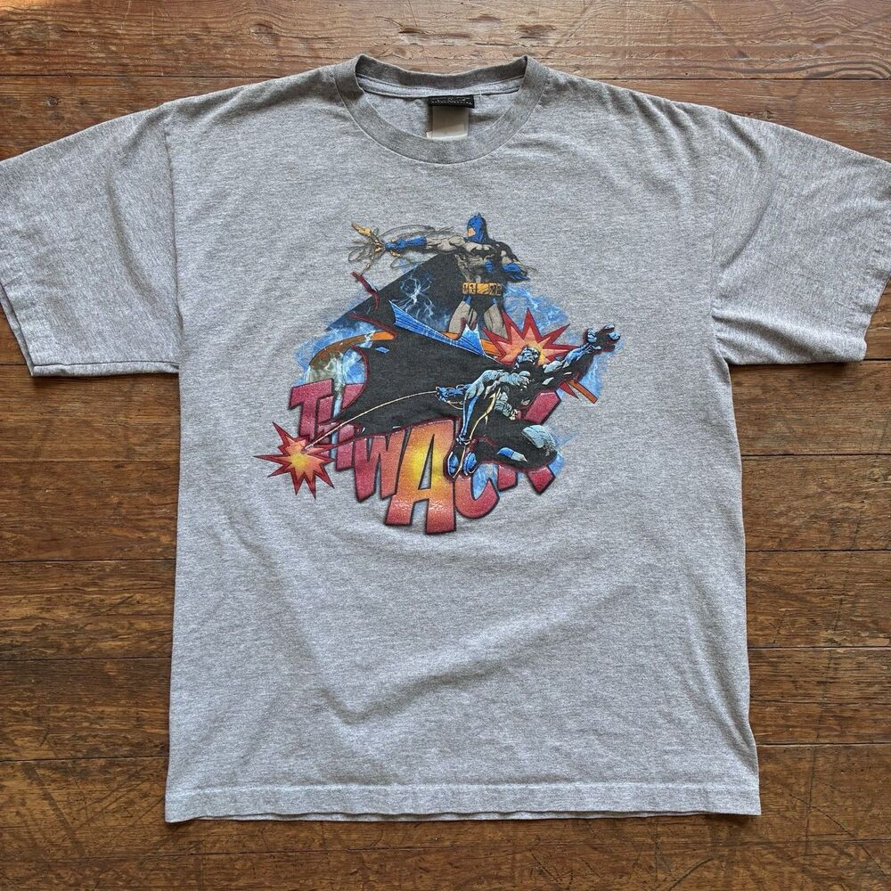 2005 Batman Begins DC Comics Grey Cotton Blend T-shirt Size Men’s Medium